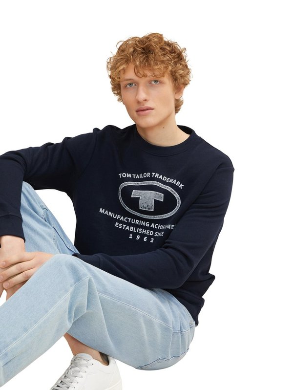 Tom Tailor Sweatshirt mit Logo Print